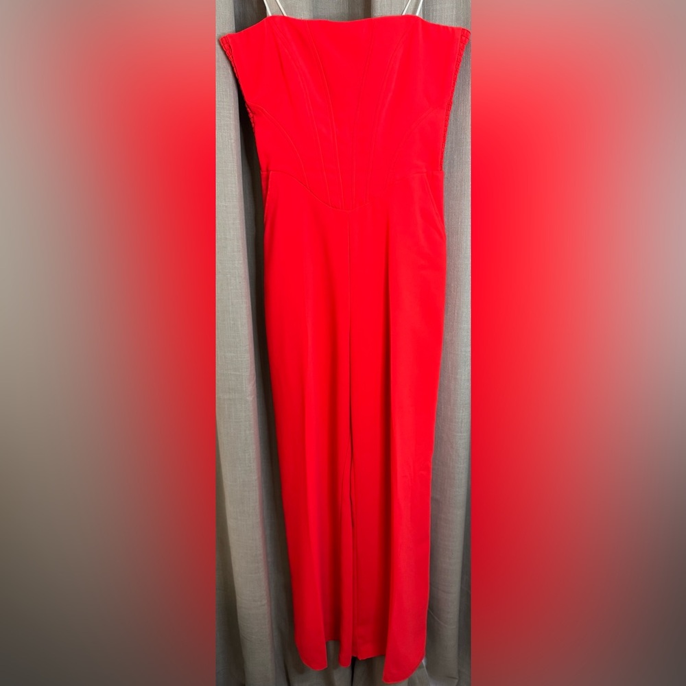 Amanda Uprichard x REVOLVE Strapless Pittito Jumpsuit, Size Medium - Picture 4 of 10